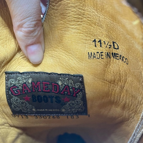 Game Day NEW Aggies New Mexico State Western Cowboy Boys Size 11.5 - Picture 7 of 8